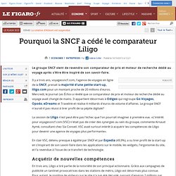 Pourquoi la SNCF a cédé le comparateur Liligo