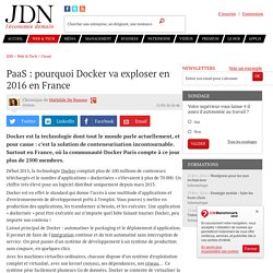 PaaS : pourquoi Docker va exploser en 2016 en France