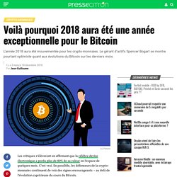 Voilà pourquoi 2018 aura été une année exceptionnelle pour le Bitcoin