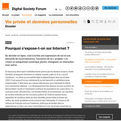 Pourquoi s’expose-t-on sur Internet ? - Digital Society Forum