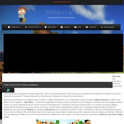 Pourquoi Minecraft plaît-il autant ?