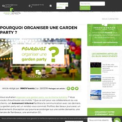 Pourquoi organiser une garden party? by INNOV'events