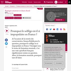 Pourquoi le solfège est-il si impopulaire en France ?