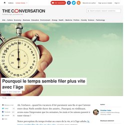 Pourquoi le temps semble filer plus vite avec l’âge