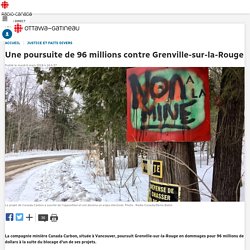 Une poursuite de 96 millions contre Grenville-sur-la-Rouge