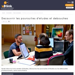 SCUIO Bourgogne : Découvrir les poursuites d'études et débouchés