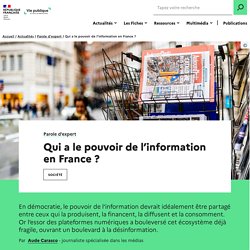 Qui a le pouvoir de l’information en France ?