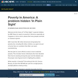 Poverty in America: A problem hidden 'In Plain Sight' - In Plain Sight