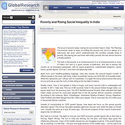 Poverty and Rising Social Inequality in India