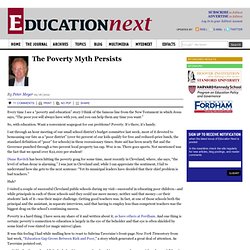 The Poverty Myth Persists