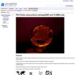 povglobe - Arduino based POV Globe