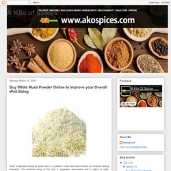 Buy White Musli Powder Online to Improve your Overall Well-Being
