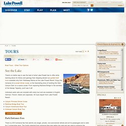 Lake Powell Guided Boat Tours - Lakepowell.com