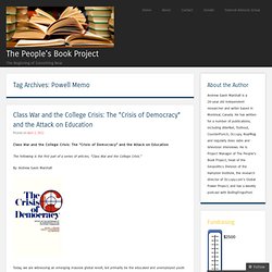 Powell Memo « The People's Book Project