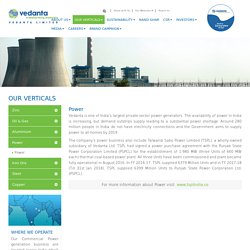 Thermal Power Generation Company in India - Vedanta Limited