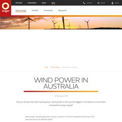 Wind power in Australia - Origin Energy
