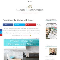 Power Clean the Kitchen with Steam - Clean and Scentsible