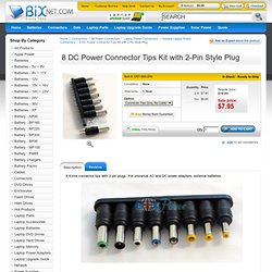 8 DC Power Connector Tips Kit (2-Pin)