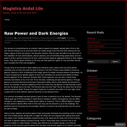 Raw Power and Dark Energies
