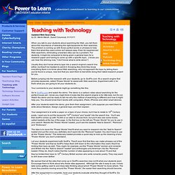 Power to Learn - Updated Web Searching