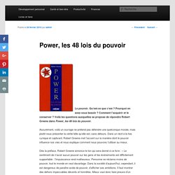 Power, les 48 lois du pouvoir
