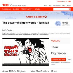 The power of simple words - Terin Izil