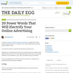 20 Power Words In Online Advertising