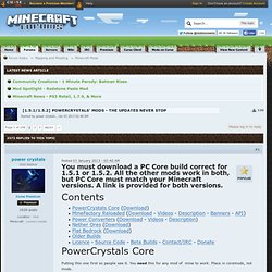 PowerCrystals' mods