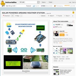 SOLAR POWERED ARDUINO WEATHER STATION