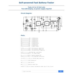 Self-powered Fast Battery-Tester - RED - Page43
