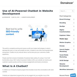 Use of AI-Powered Chatbot in Website Development - Domaincer Blog
