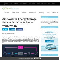 Air-Powered Energy Storage Knocks Out Coal And Gas