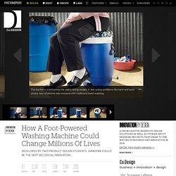 How A Foot-Powered Washing Machine Could Change Millions Of Lives
