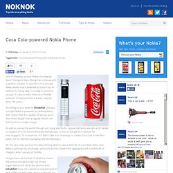 Coca Cola-powered Nokia Phone
