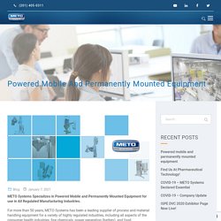 Powered mobile and permanently mounted equipment - METO Systems