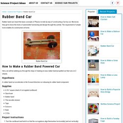 How to Make a Rubber Band Powered Car: Project and Designs