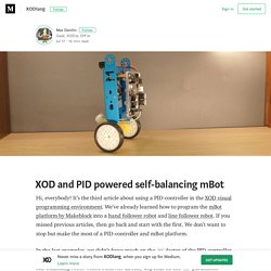 XOD and PID powered self-balancing mBot – XODlang