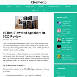 10 Best Powered Speakers in 2020 Review (Detailed List)