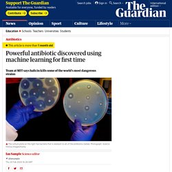 Powerful antibiotic discovered using machine learning for first time