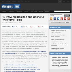 10 Powerful Desktop and Online UI Wireframe Tools