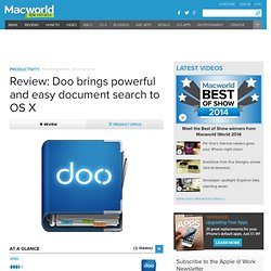 Review: Doo brings powerful and easy document search to OS X