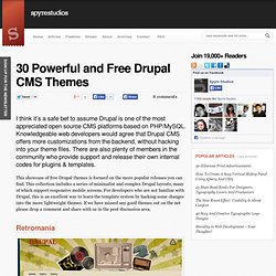 30 Powerful and Free Drupal CMS Themes