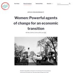 Women: Powerful agents of change for an…