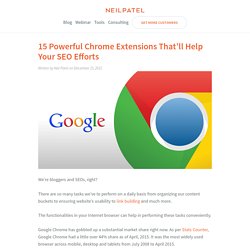15 Powerful Chrome Extensions That’ll Help Your SEO Efforts