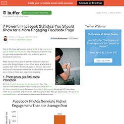 7 Powerful Facebook statistics you should know for a more engaging Facebook page
