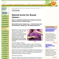 Powerful Natural Cures for Breast Cancer Revealed...