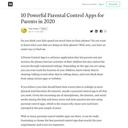 10 Powerful Parental Control Apps for Parents in 2020