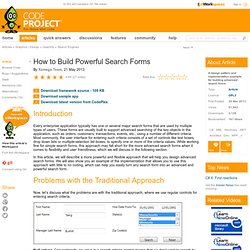 How to Build Powerful Search Forms