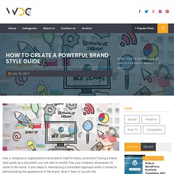 How to Create a Powerful Brand Style Guide - WebDesignColumn