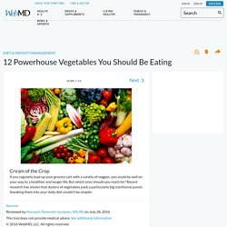 12 Powerhouse Veggies You Should Be Eating in Pictures